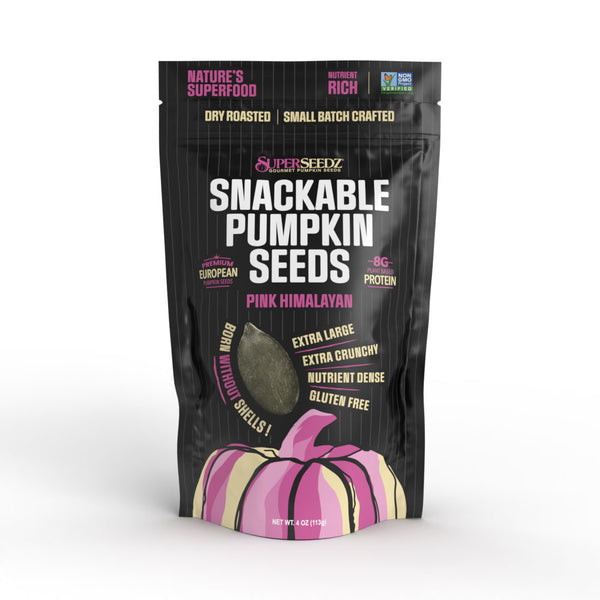 🧂 Pink Himalayan Salt Gourmet Pumpkin Seeds – Premium European, Hull-Less, Roasted, No Seed Oils